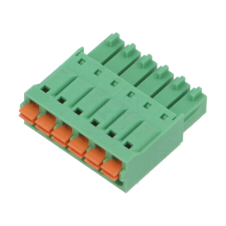 Conector: regletă de conexiuni deconectabilă; mufă; mamă; 5,5A