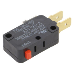 Microîntrerupător SNAP ACTION; 16A/250VAC; 0,3A/250VDC; Poz: 2; V