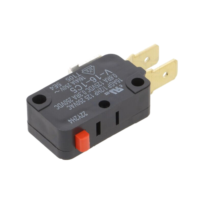Microîntrerupător SNAP ACTION; 16A/250VAC; 0,3A/250VDC; Poz: 2; V