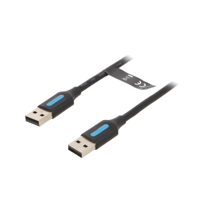 Cablu; USB 2.0; USB A mufă,din ambele părţi; nichelat; 0,5m; PVC Cablu; USB 2.0; USB A mufă,din ambele părţi; nichelat; 0,5m; PVC
