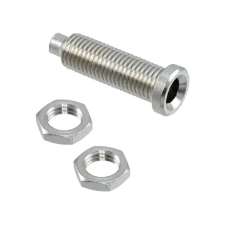 Conector: banană 4mm; soclu; Orif: Ø2mm; neizolat; Lung.tot: 23mm
