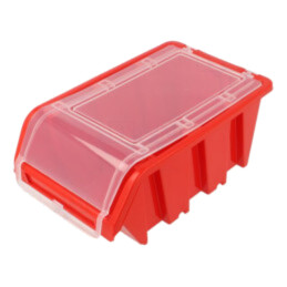 Container: Cuvă; roşie; cu blocare cu clichet; 195x120x90mm