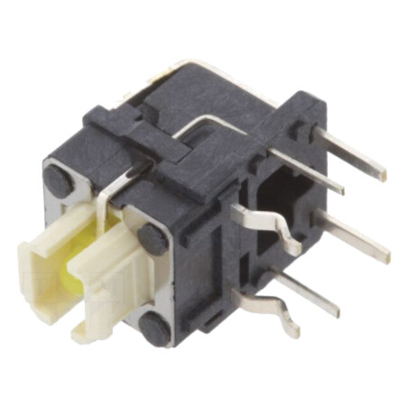 Comutator: tastatură; Poz: 2; SPST-NO; 0,05A/12VDC; LED; verde; THT