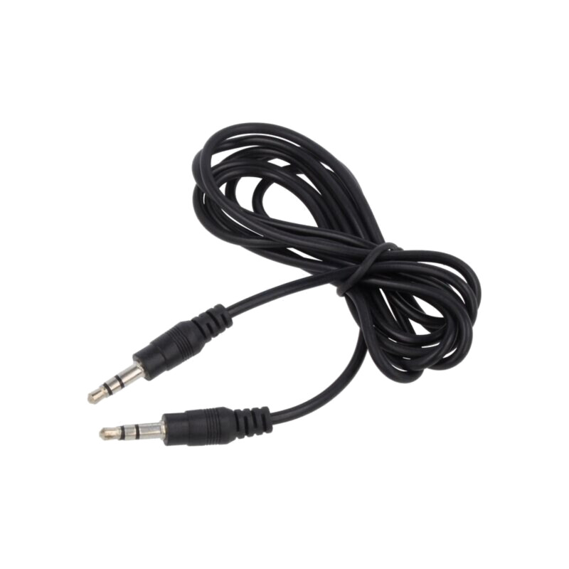 Cablu; Jack 3,5mm 3pin mufă,din ambele părţi; 3m; negru; PVC Cablu; Jack 3,5mm 3pin mufă,din ambele părţi; 3m; negru; PVC