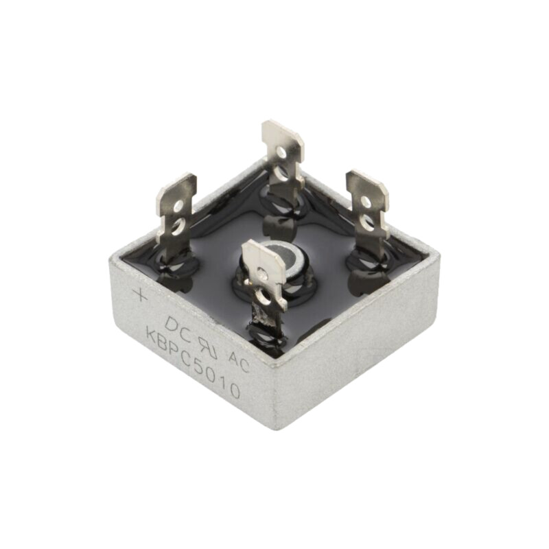Punte redresoare: monofazat; Urmax: 1kV; If: 50A; Ifsm: 500A; MB-25