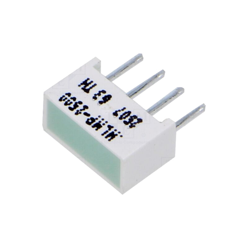 LED afişaj; λd: 572nm; 8÷60mcd; verde; Dim: 8,89x3,81mm; 2,1÷2,6VDC LED afişaj; λd: 572nm; 8÷60mcd; verde; Dim: 8,89x3,81mm; 2,1÷2,6VDC