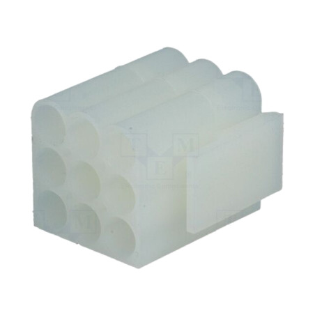 Conector: cablu-cablu; mufă; mamă; PIN: 9; .140 MATE-N-LOK; 6,1mm