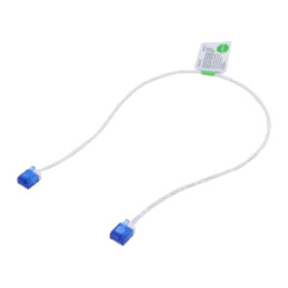 Patch cord; RJ45 mufă,din ambele părţi; U/UTP; 6a; litat; Cu; alb