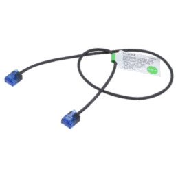 Patch cord; RJ45 mufă,din ambele părţi; U/UTP; 6a; litat; Cu; 0,5m