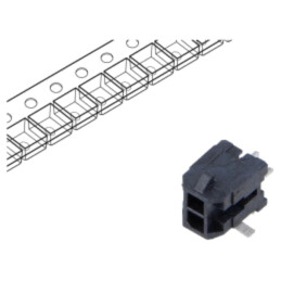 Conector: cablu-placă; soclu; tată; PIN: 2; Micro-Fit 3.0; THT; 3mm