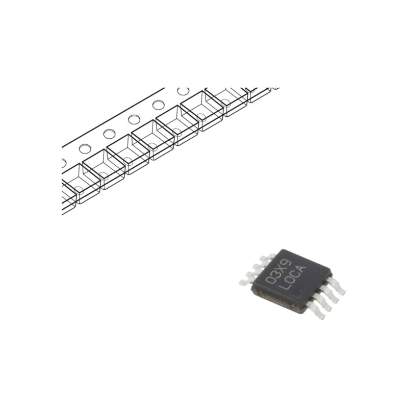 IC: stabilizator de tensiune; LDO,nereglabil; 3,3V; 0,1A; VSSOP8 IC: stabilizator de tensiune; LDO,nereglabil; 3,3V; 0,1A; VSSOP8