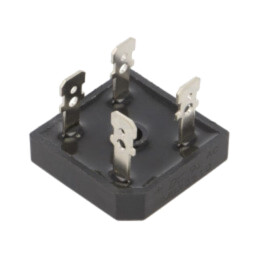 Punte redresoare: monofazat; Urmax: 1kV; If: 35A; Ifsm: 400A; MBR-25