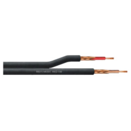 Wire: instrumental; 2x0.18mm2; stranded; Cu; black; PVC; -25÷65°C