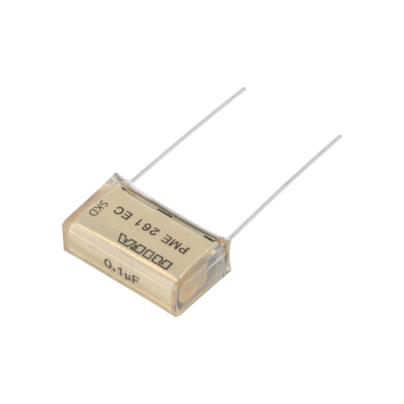 Condensator: de hârtie; 100nF; 300VAC; 20,3mm; ±10%; THT; PME261 Condensator: de hârtie; 100nF; 300VAC; 20,3mm; ±10%; THT; PME261