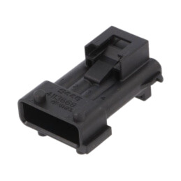 Conector: automotive; mufă; tată; JPT; PIN: 4; pe cablu; neagră
