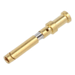 Pin; mamă; aliaj cupru; aurit; 1mm2; 18AWG; contacte întoarse; 10A