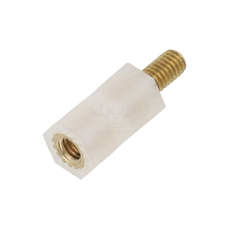 Bucşă izolantă; Filet int: M4; Lung: 15mm; UL94V-2; poliamidă