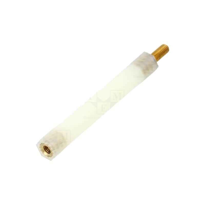 Bucşă izolantă; Filet int: M3; Lung: 45mm; UL94V-2; poliamidă Bucşă izolantă; Filet int: M3; Lung: 45mm; UL94V-2; poliamidă