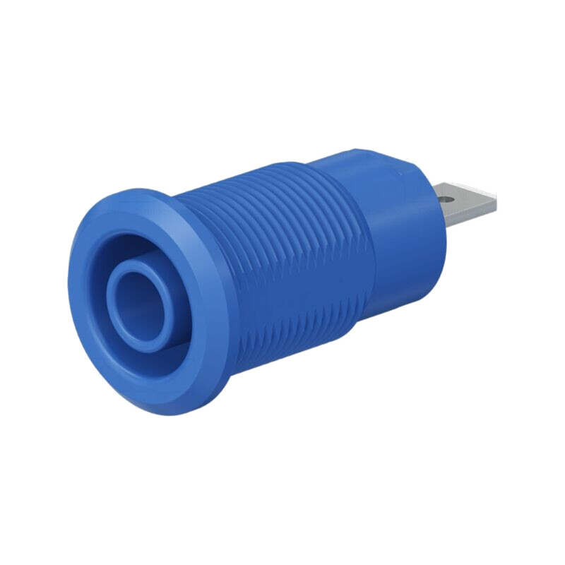 Conector: banană 4mm; soclu; 24A; 1kV; Orif: Ø12,2mm; albastră Conector: banană 4mm; soclu; 24A; 1kV; Orif: Ø12,2mm; albastră
