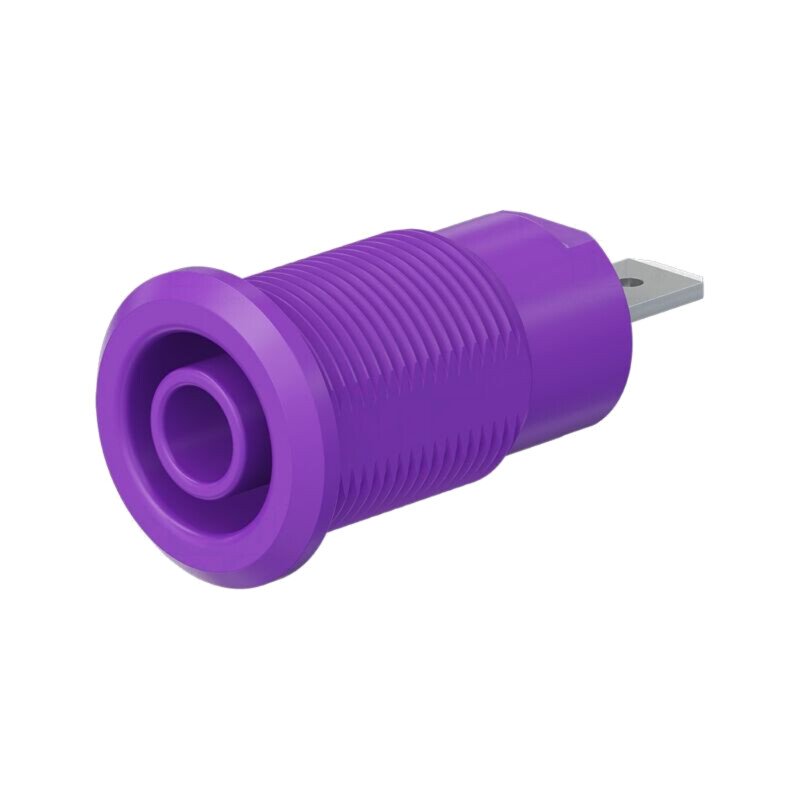 Conector: banană 4mm; soclu; 24A; 1kV; Orif: Ø12,2mm; violet Conector: banană 4mm; soclu; 24A; 1kV; Orif: Ø12,2mm; violet