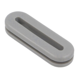 Manşon; PVC; gri; Gros.panou: max.3mm; -30÷60°C; UL94V-0; Thk: 11mm