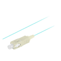 Dispozitiv pentru fibră optică; OM3; SC/UPC; 2m; LSZH; turcuoaz