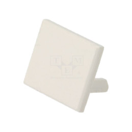 Obturator pt.LED profile; albă; PDS-T,PDS-UST,PDS-ZM-PLUS