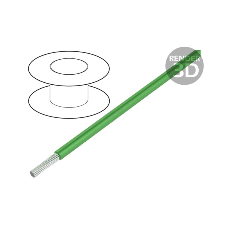 Cablu; ÖLFLEX® HEAT 180 SiF A; 1x2,5mm2; litat; Cu; silicon; verde Cablu; ÖLFLEX® HEAT 180 SiF A; 1x2,5mm2; litat; Cu; silicon; verde