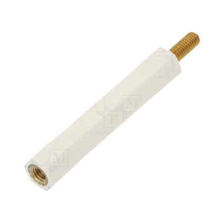 Bucşă izolantă; Filet int: M3; Lung: 35mm; UL94V-2; poliamidă