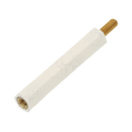 Bucşă izolantă; Filet int: M3; Lung: 35mm; UL94V-2; poliamidă