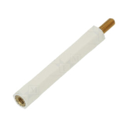 Bucşă izolantă; Filet int: M3; Lung: 40mm; UL94V-2; poliamidă