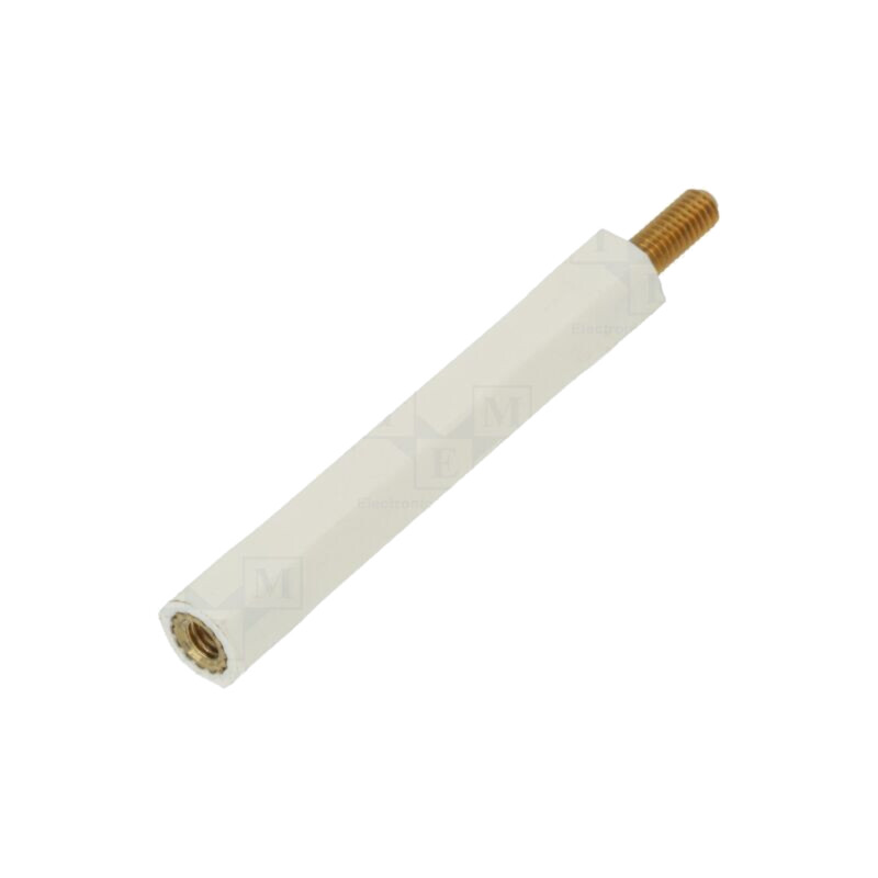 Bucşă izolantă; Filet int: M3; Lung: 40mm; UL94V-2; poliamidă Bucşă izolantă; Filet int: M3; Lung: 40mm; UL94V-2; poliamidă
