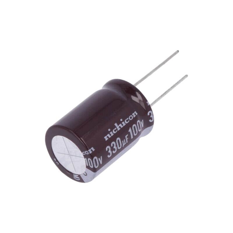 Condensator: electrolitic; low ESR; THT; 330uF; 100VDC; Ø18x25mm Condensator: electrolitic; low ESR; THT; 330uF; 100VDC; Ø18x25mm