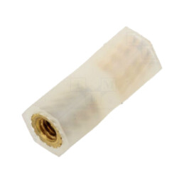 Bucşă izolantă; Filet int: M2,5; Lung: 15mm; UL94V-2; poliamidă
