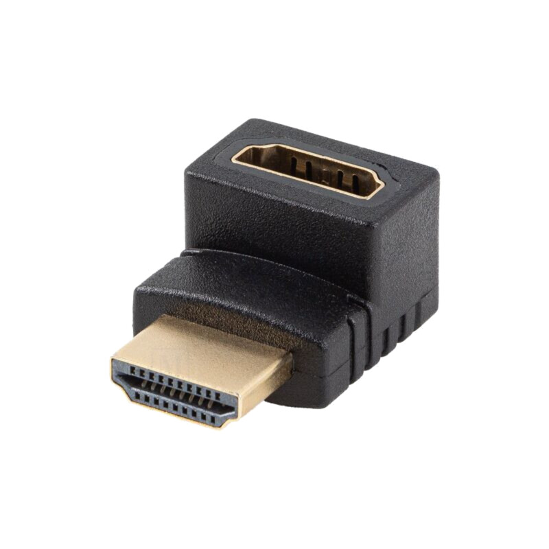 Adapter; HDMI socket,HDMI plug 270° up/down; HDMI 2.0; black Adapter; HDMI socket,HDMI plug 270° up/down; HDMI 2.0; black