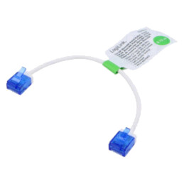 Patch cord; RJ45 mufă,din ambele părţi; U/UTP; 6a; litat; Cu; alb