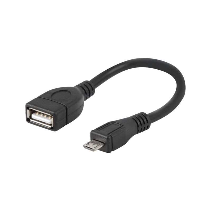 Cablu; OTG,USB 2.0; USB A soclu,USB B micro mufă; nichelat; PVC Cablu; OTG,USB 2.0; USB A soclu,USB B micro mufă; nichelat; PVC