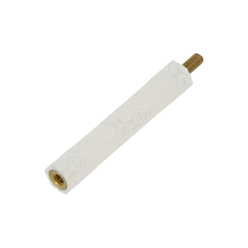 Bucşă izolantă; Filet int: M2,5; Lung: 35mm; UL94V-2; poliamidă