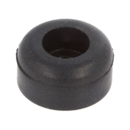 Picioruş cu înşurubare; H: 11,1mm; neagră; Dim: Ø18,2mm