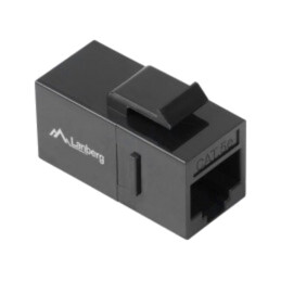 Cuplor RJ45; neagră; Cat: 5e; RJ45 soclu,din ambele părţi; 8p8c
