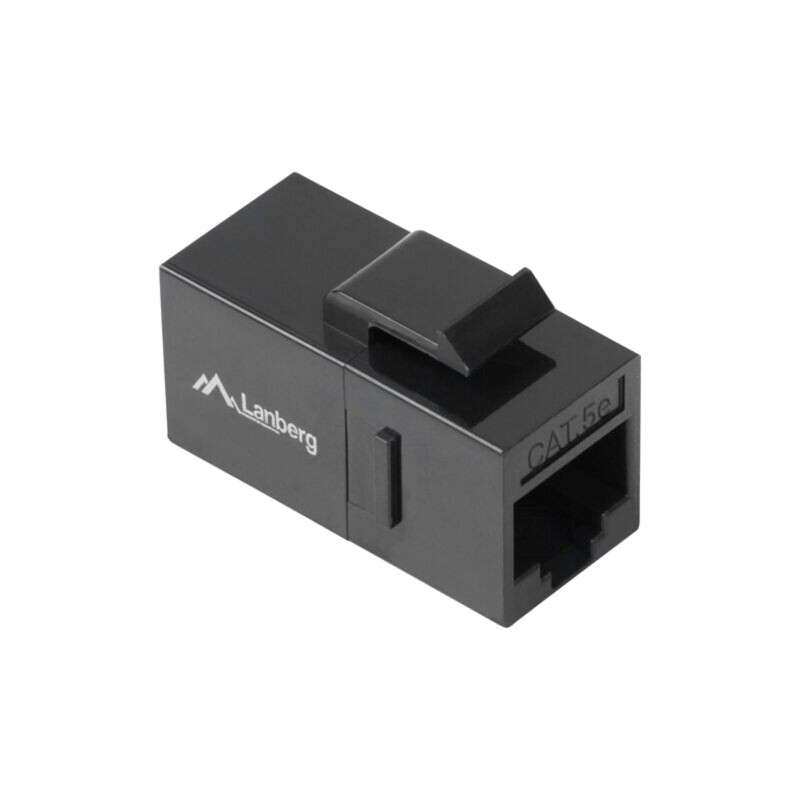 Cuplor RJ45; neagră; Cat: 5e; RJ45 soclu,din ambele părţi; 8p8c