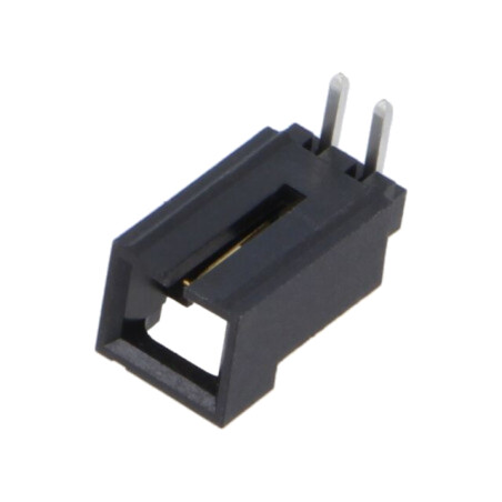Conector: cablu-placă; soclu; tată; PIN: 2; SL; în unghi 90°; THT