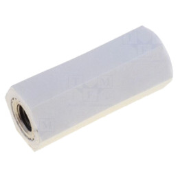 Bucşă izolantă; Filet int: M2,5; Lung: 25mm; UL94V-2; poliamidă