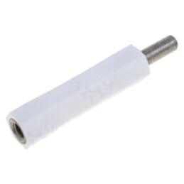 Bucşă izolantă; Filet int: M3; Lung: 25mm; UL94V-2; poliamidă