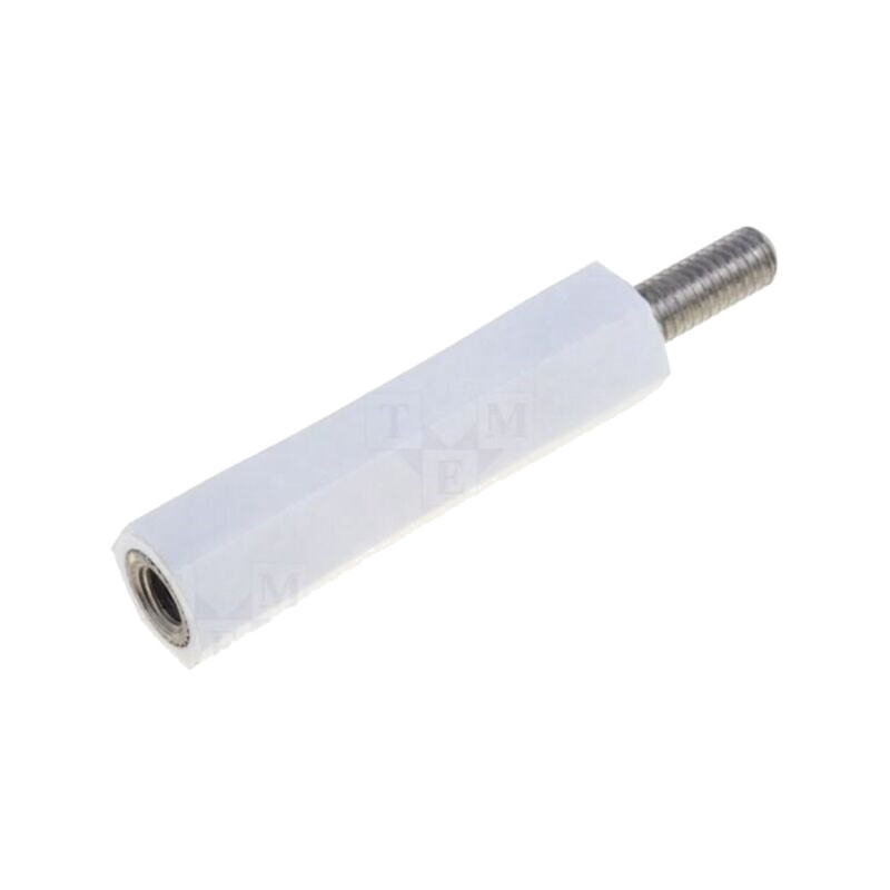 Bucşă izolantă; Filet int: M3; Lung: 25mm; UL94V-2; poliamidă Bucşă izolantă; Filet int: M3; Lung: 25mm; UL94V-2; poliamidă