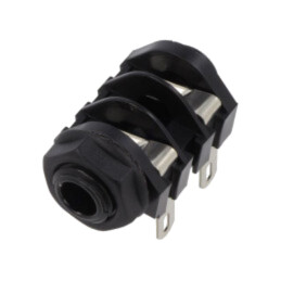Conector: Jack 6,3mm; soclu; mamă; mono; piste: 2; în unghi 90°
