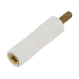 Bucşă izolantă; Filet int: M2,5; Lung: 20mm; UL94V-2; poliamidă