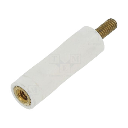 Bucşă izolantă; Filet int: M2,5; Lung: 20mm; UL94V-2; poliamidă