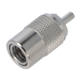 Conector: UHF (SO-239); mufă; tată; drept; pe cablu; 50Ω; RG213