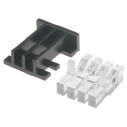 Tub pentru LED-uri; 3,9x1,7mm; Nr.mod: 4; dreptunghiulară